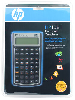 hp 10bii financial calculator display error
